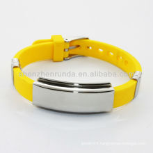 2014 yellow men's energy silicone bracelets